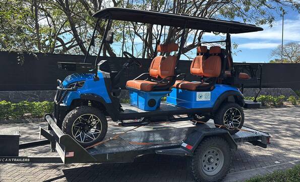 Blue Zone 6-seater golf cart delivery in Papagayo